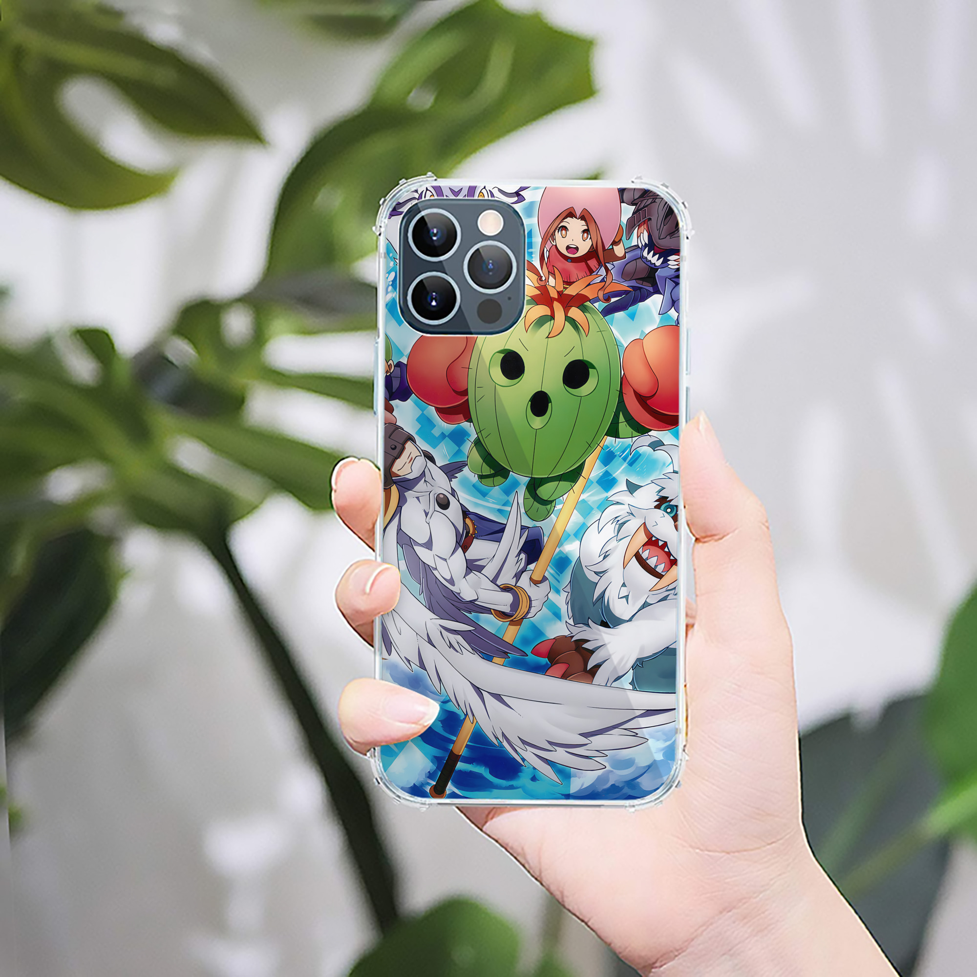 （画像用） Digimon デジタルモンスター/デジモン 【iPhone 12シリーズ対応】透明スマホケース（クリアソフトケース）
